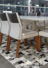 Salt Pepper Black And White Block Cowhide Patchwork Rug