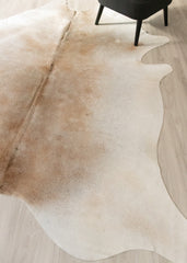 Beige And White Cowhide Rug (Size: 260 X 220 CM) CHR2354