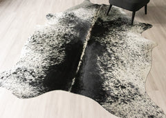Salt Pepper Black & White Cowhide Rug (Size: 250 X 200 CM) CHR2421