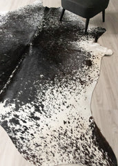 Salt Pepper Black & White Cowhide Rug (Size: 280 X 240 CM) CHR2424