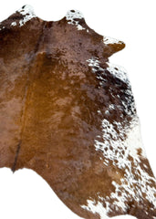 Salt Pepper Brown & White Cowhide Rug (Size: 240 X 210 CM) CHR1908