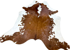 Hereford Brown And White Cowhide Rug (Size: 250 x 220 CM) CHR1926