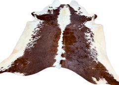 Hereford Brown And White Cowhide Rug (Size: 250 x 220 CM) CHR1918