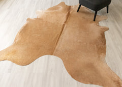 Natural Brown Cowhide Rug (Size: 220 X 200 CM) CHR2371