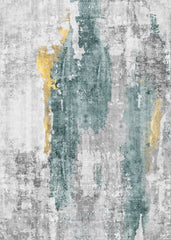 Abstract Multi-Colour Style Area Rug