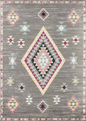 Multi-Colour Geometrical Area Rug