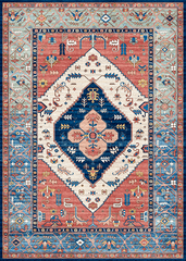 Multi-Colour Vintage Area Rug