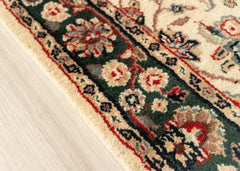 Authentic Wool Hand-Knotted Floral Hallway Runner Rug – 76 x 260 CM