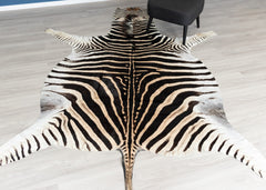 zebra skin rug