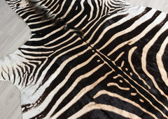 zebra skin rug