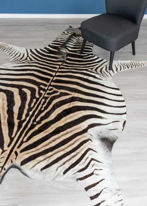 zebra skin rug
