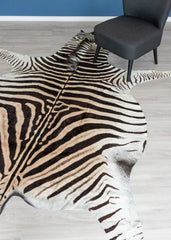 zebra skin rug
