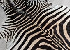 zebra skin rug