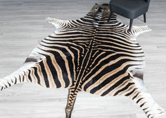 zebra skin rug