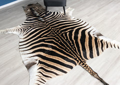 zebra skin rug
