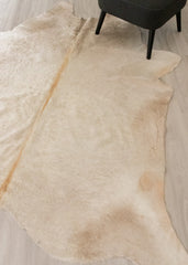 (Rare) Champagne Cowhide Rug (Size: 230 X 210 CM) CHR1915