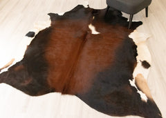Reddish Cowhide Rug (Size: 220 X 190 CM) CHR2194
