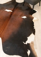 Reddish Cowhide Rug (Size: 240 X 210 CM) CHR2197