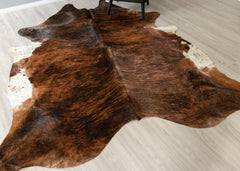 Dark Brindle Cowhide Rug (Size: 270 X 240 CM) CHR2528