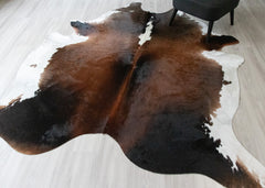 Reddish Cowhide Rug (Size: 260 X 220 CM) CHR2537