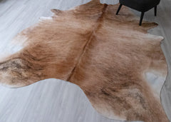 Light Brindle Cowhide Rug (Size: 270 X 230 CM) CHR2542