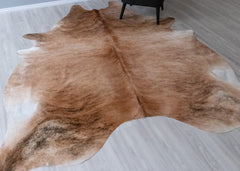 Light Brindle Cowhide Rug (Size: 270 X 230 CM) CHR2542