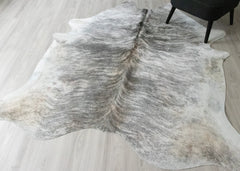 (Rare) Grey Brindle Cowhide Rug (Size: 220 X 200 CM) CHR2545