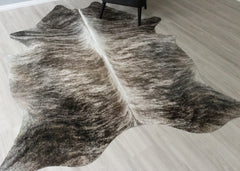 (Rare) Grey Brindle Cowhide Rug (Size: 230 X 200 CM) CHR2548