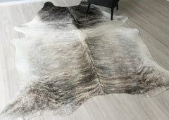 (Rare) Grey Brindle Cowhide Rug (Size: 260 X 210 CM) CHR2549