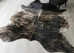 (Rare) Grey Brindle Cowhide Rug (Size: 250 X 220 CM) CHR2550