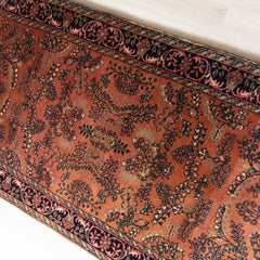 Oriental Agra Hand-Knotted Wool Hallway Indian Runner Rug - 75 x 270 CM