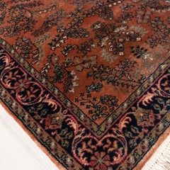 Oriental Agra Hand-Knotted Wool Hallway Indian Runner Rug - 75 x 270 CM
