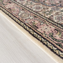 Oriental Agra Hand-Knotted Wool Hallway Indian Runner Rug – 84 x 340 CM