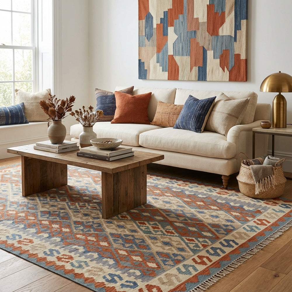 Kilim rug for living room