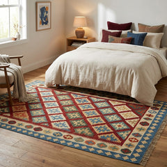 Diamond Cross Kilim Rug
