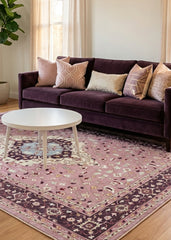 Pink Vintage Area Rug