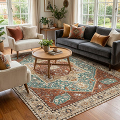 Multi-Colour Vintage Area Rug