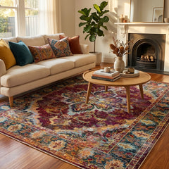 Multi-Colour Vintage Area Rug