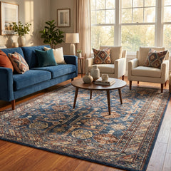 Multi-Colour Vintage Area Rug