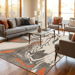 Multi-Colour Modern Style Area Rug