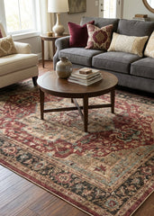 Multi-Colour Vintage Area Rug