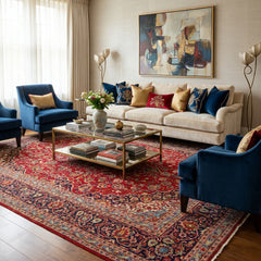 Vintage Kashan Hand-Knotted Wool Persian Rug (Size: 295 X 410 CM)