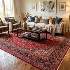 Vintage Ardakan Hand-Knotted Wool Persian Rug (Size: 300 X 400 CM)