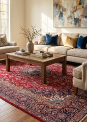 Vintage Kashan Hand-Knotted Wool Persian Rug (Size: 285 X 400 CM)