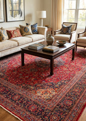 Vintage Ardakan Hand-Knotted Wool Persian Rug (Size: 300 X 400 CM)