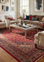 Vintage Ardakan Hand-Knotted Wool Persian Rug (Size: 295 X 335 CM)