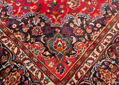 Vintage Mashad Hand-Knotted Wool Persian Rug (Size: 280 X 390 CM)