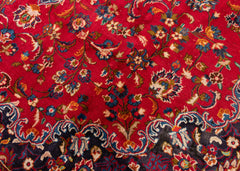 Vintage Mashad Hand-Knotted Wool Persian Rug (Size: 280 X 390 CM)