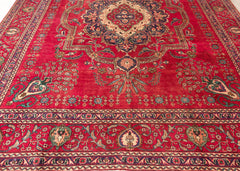 Vintage Tabriz Hand-Knotted Wool Persian Rug (Size: 300 X 380 CM)