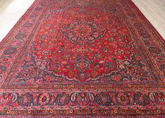 Vintage Azghand Hand-Knotted Wool Persian Rug (Size: 305 X 390 CM)
